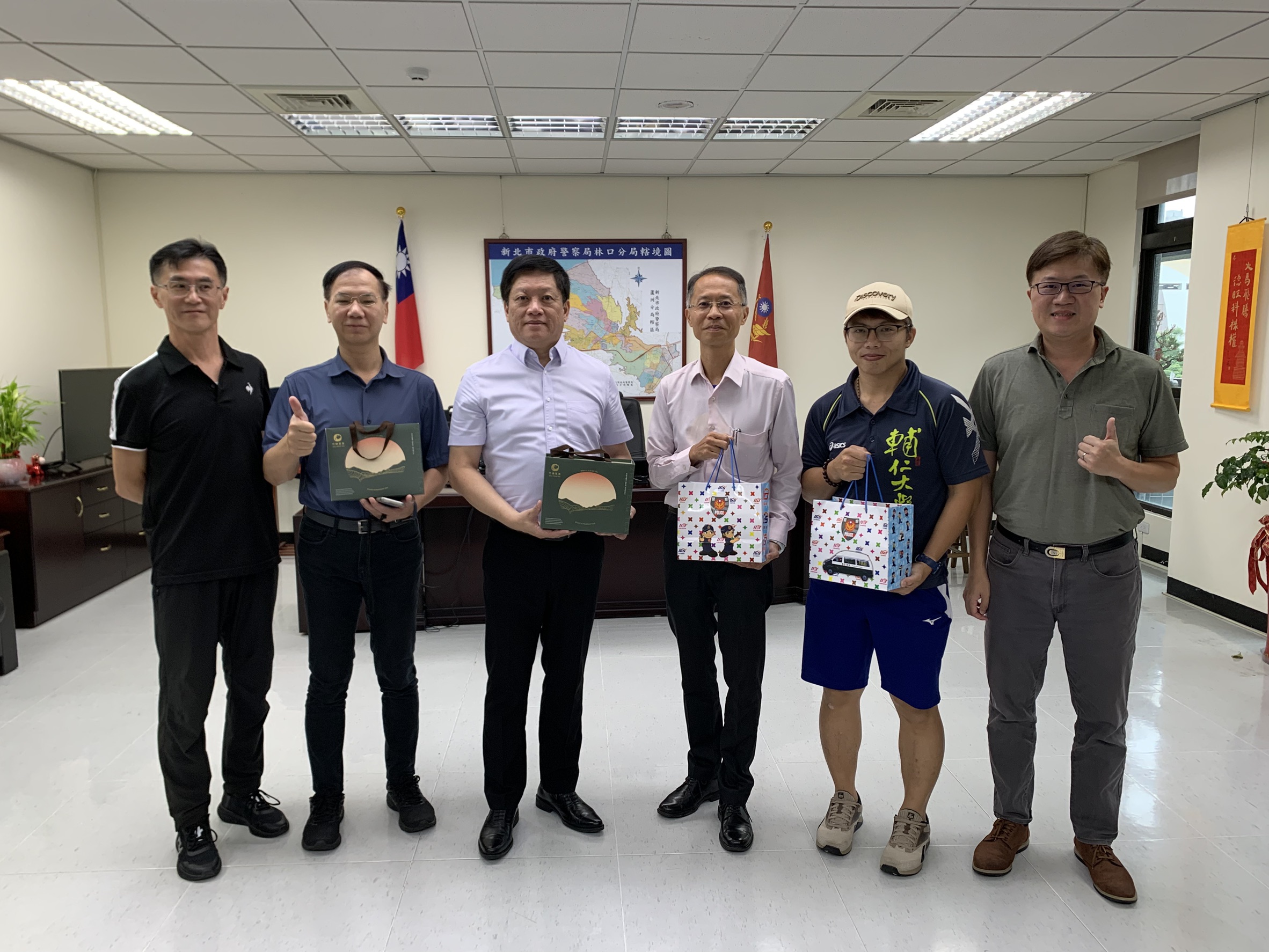 輔仁大學拜會林口分局 攜手強化天主教運動